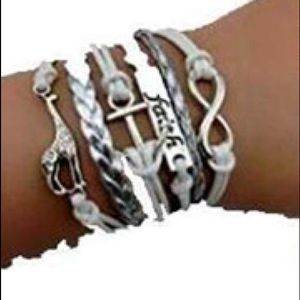 Women’s Leather Infinity Bracelet